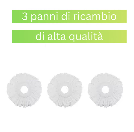 3 panni di ricambio di alta qualità