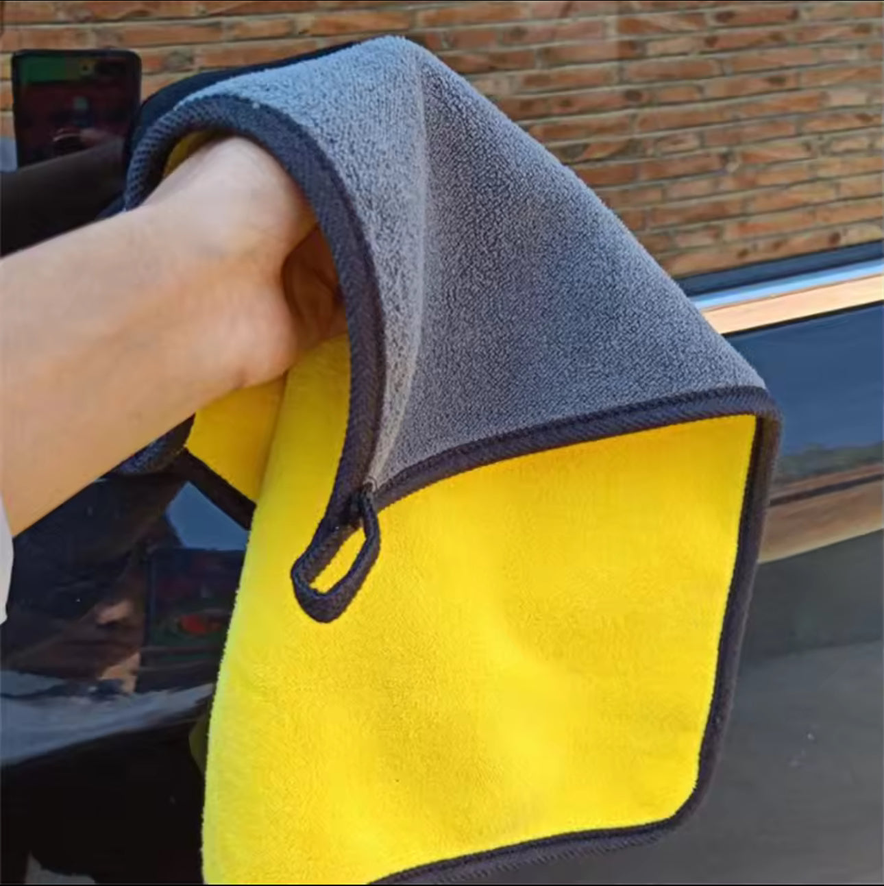 1/2/6 pezzi di panno per la pulizia in microfibra, panno morbido e spesso per l'asciugatura, asciugamani per il lavaggio della carrozzeria, stracci puliti a doppio strato, accessori per auto
