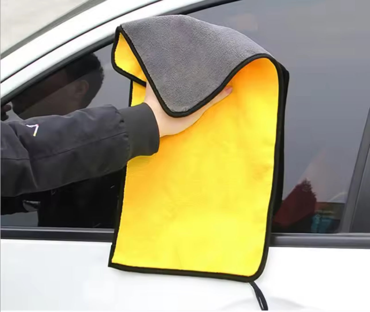 1/2/6 pezzi di panno per la pulizia in microfibra, panno morbido e spesso per l'asciugatura, asciugamani per il lavaggio della carrozzeria, stracci puliti a doppio strato, accessori per auto