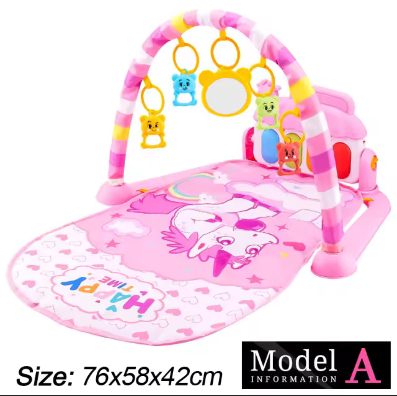 Supporto per il fitness per bambini, musica, palestra, giocattoli per attività, pianoforte per neonati, coperta per gattonare, pedale, gamepad, educazione precoce, regali da 0 a 36 mesi.