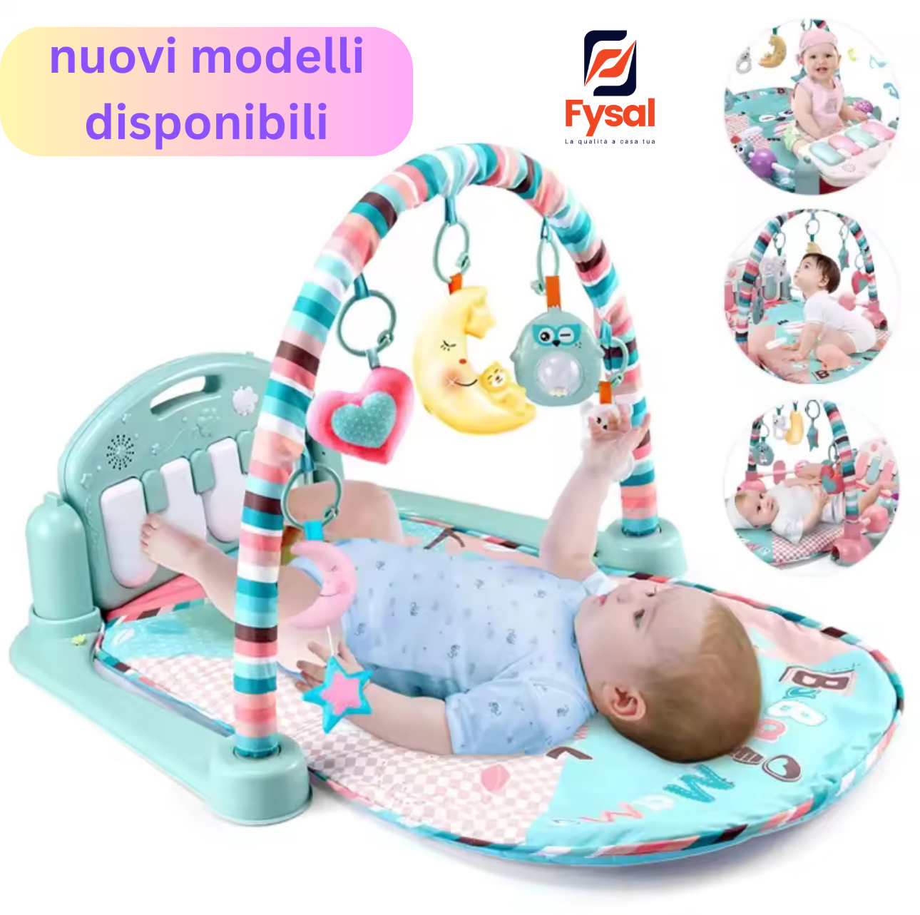 Supporto per il fitness per bambini, musica, palestra, giocattoli per attività, pianoforte per neonati, coperta per gattonare, pedale, gamepad, educazione precoce, regali da 0 a 36 mesi.